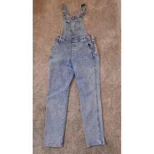 Blue Denim Overalls Old Navy Pockets , Side zip, Skinny Size 4